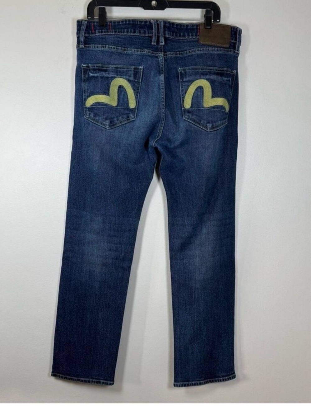 Evisu Dark Blue Straight Jeans Size 36